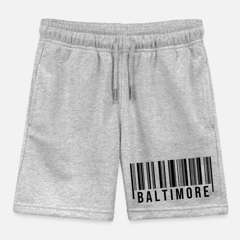 Code-barres Baltimore Short de jogging enfant bio Stanley/Stella