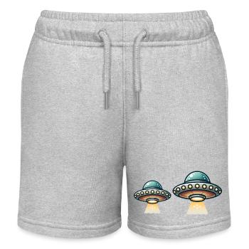 ovni 2 - Short de jogging enfant bio Stanley/Stella - gris chiné - Devant