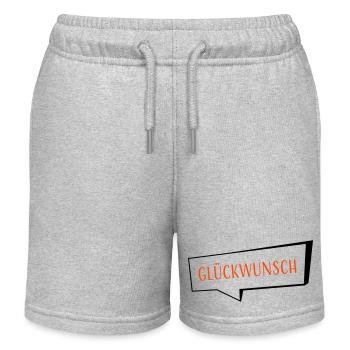 Congratulations two-tone - Kids Organic Sweat Shorts by Stanley/Stella - heather grey - Front