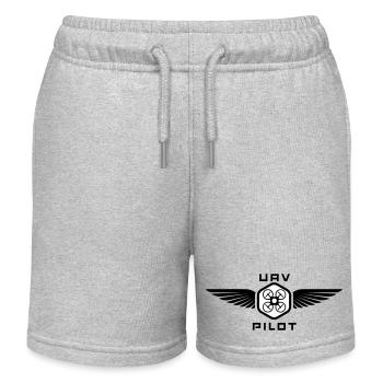 UAV PILOT2 - Kinder Organic Joggingshorts Mini Bolter von Stanley/Stella - Grau meliert - Vorne