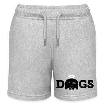 Holy Dogs (noir) - Short de jogging enfant bio Stanley/Stella - gris chiné - Devant