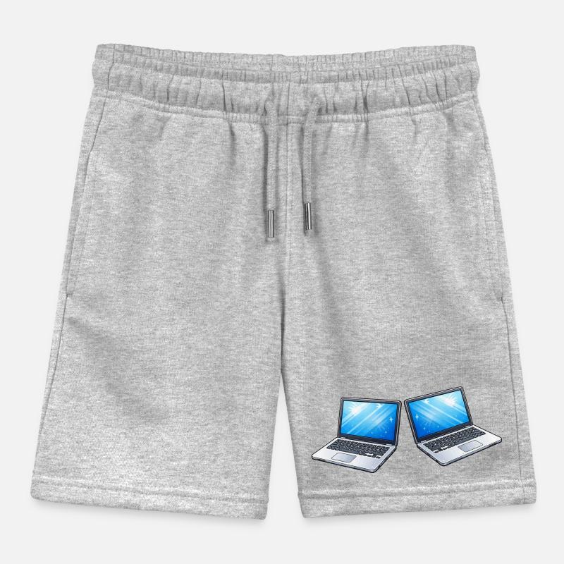 Laptop Kids Organic Sweat Shorts by Stanley/Stella