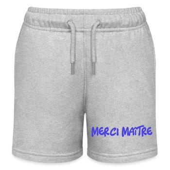 MEISTER. VIELEN DANK. DANKE, MEISTER. MEISTER. MEISTER-GESCHENK - Kinder Organic Joggingshorts Mini Bolter von Stanley/Stella - Grau meliert - Vorne
