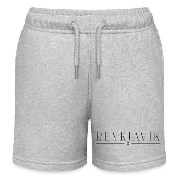 Reykjavik, Islande T-shirt design de style - Short de jogging enfant bio Stanley/Stella - gris chiné - Devant