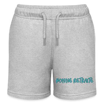 RETIREMENT. RETIREMENT. RETIRED. RETIREMENT. BEST - Kids Organic Sweat Shorts by Stanley/Stella - heather grey - Front