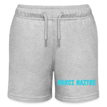 MEISTER. VIELEN DANK. DANKE, MEISTER. MEISTER. MEISTER-GESCHENK - Kinder Organic Joggingshorts Mini Bolter von Stanley/Stella - Grau meliert - Vorne