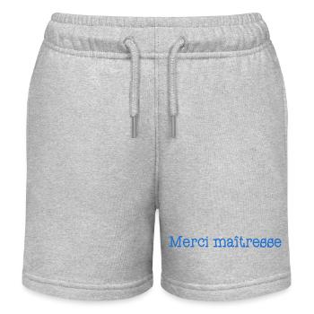 MAÎTRESSE. MERCI. MERCI MAÎTRESSE - Short de jogging enfant bio Stanley/Stella - gris chiné - Devant