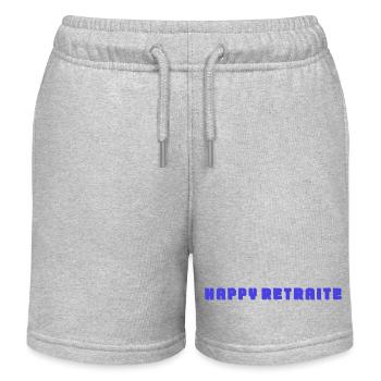 RETIREMENT. RETIREMENT. RETIRED. RETIREMENT. BEST - Kids Organic Sweat Shorts by Stanley/Stella - heather grey - Front