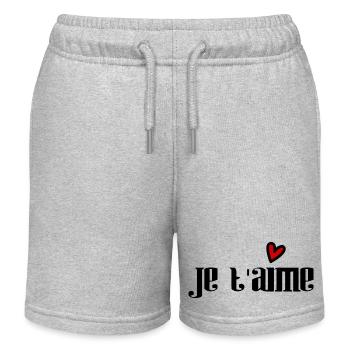 LIEBE. PAAR. ICH HABE GERADE GEHEIRATET. Junggesellinnenabschied. VALENTINSTAG. - Kinder Organic Joggingshorts Mini Bolter von Stanley/Stella - Grau meliert - Vorne