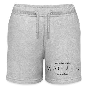 Zagreb, Croatie Style Design T-shirt - Short de jogging enfant bio Stanley/Stella - gris chiné - Devant
