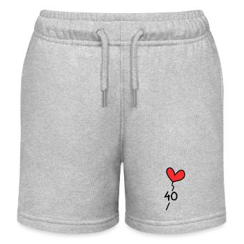 40. 40 JAHRE. 40-jähriges Jubiläum. GEBURTSTAG 40 JAHRE. - Kinder Organic Joggingshorts Mini Bolter von Stanley/Stella - Grau meliert - Vorne