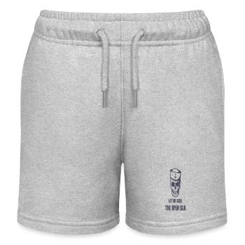 Laisse-moi naviguer en haute mer - Short de jogging enfant bio Stanley/Stella - gris chiné - Devant