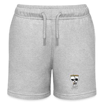 SAN ESCOBAR - Piratenflagge / Totenkopf - Kinder Organic Joggingshorts Mini Bolter von Stanley/Stella - Grau meliert - Vorne
