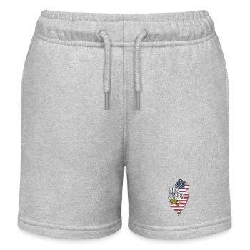 Souvenir vintage américain du New Jersey aux États-Unis - Short de jogging enfant bio Stanley/Stella - gris chiné - Devant