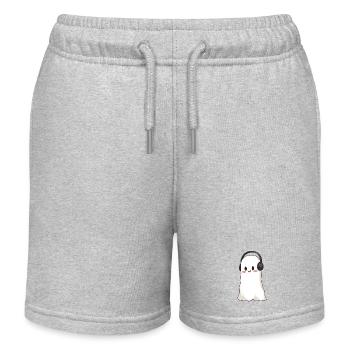 Ghost avec un casque - Short de jogging enfant bio Stanley/Stella - gris chiné - Devant