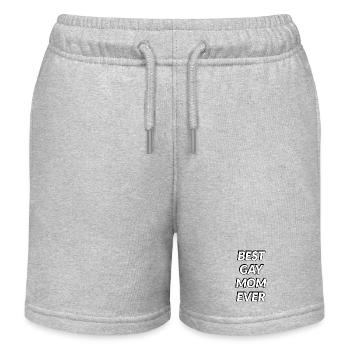 Beste schwule Mama aller Zeiten Pride-Parade - Kinder Organic Joggingshorts Mini Bolter von Stanley/Stella - Grau meliert - Vorne