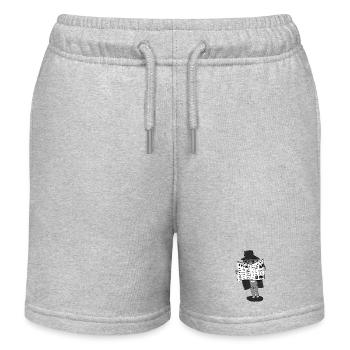 Llama Sous couverture - Short de jogging enfant bio Stanley/Stella - gris chiné - Devant