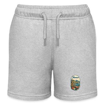Monaco Retro Küstenreise - Kinder Organic Joggingshorts Mini Bolter von Stanley/Stella - Grau meliert - Vorne