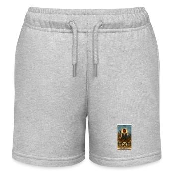 Dachdecker | Dach Handwerk Tarot - Kinder Organic Joggingshorts Mini Bolter von Stanley/Stella - Grau meliert - Vorne