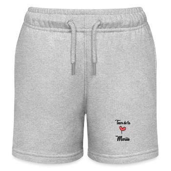 BRIDE TEAM - Kids Organic Sweat Shorts by Stanley/Stella - heather grey - Front