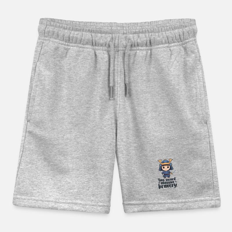 Chibi Samurai Kids Organic Sweat Shorts by Stanley/Stella