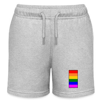 Lgbt - Short de jogging enfant bio Stanley/Stella - gris chiné - Devant