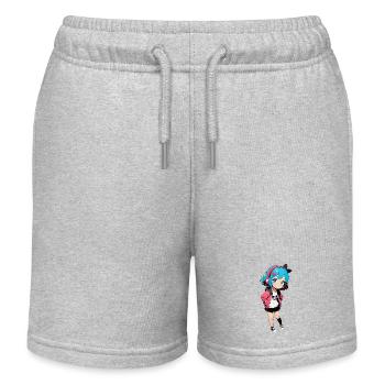 Streetart Mädchen 23242 - Kinder Organic Joggingshorts Mini Bolter von Stanley/Stella - Grau meliert - Vorne