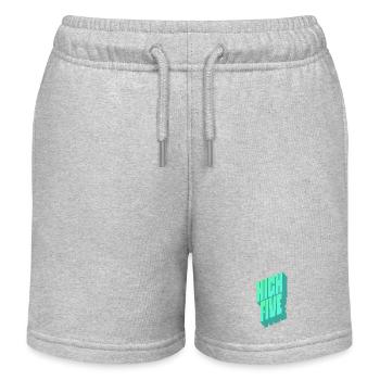 High Five - Kids Organic Sweat Shorts by Stanley/Stella - heather grey - Front