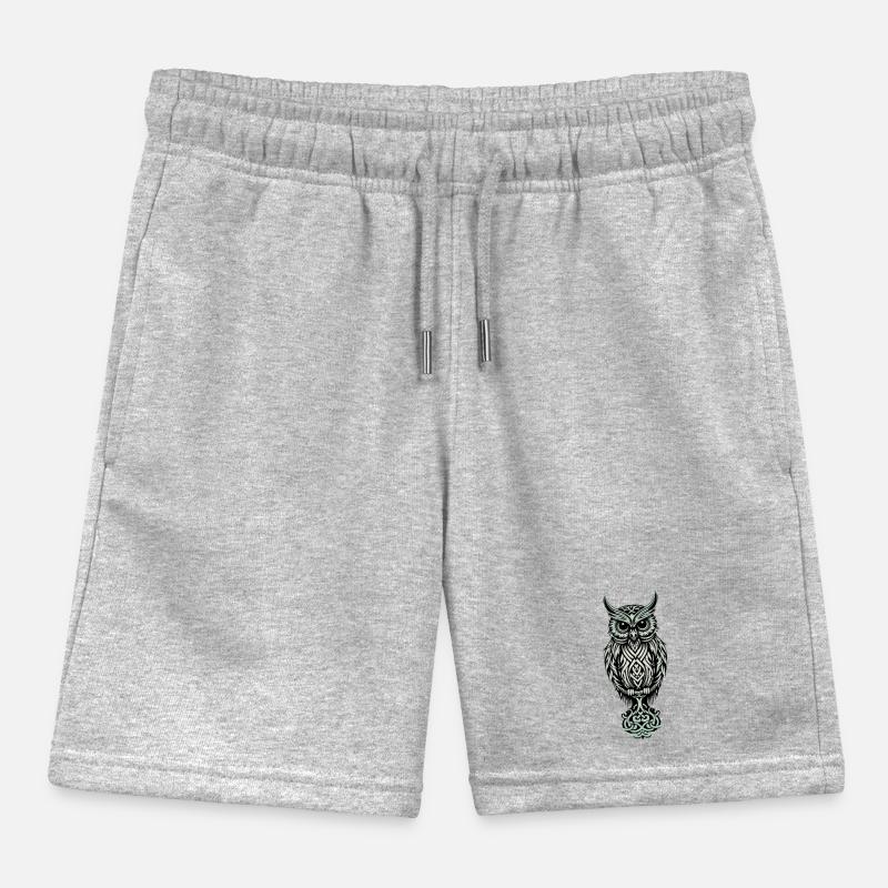 Keltische Eule Kinder Organic Joggingshorts Mini Bolter von Stanley/Stella