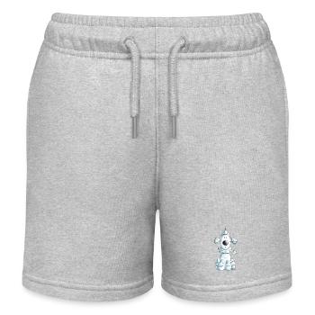Fröhlicher Pudel - Kinder Organic Joggingshorts Mini Bolter von Stanley/Stella - Grau meliert - Vorne