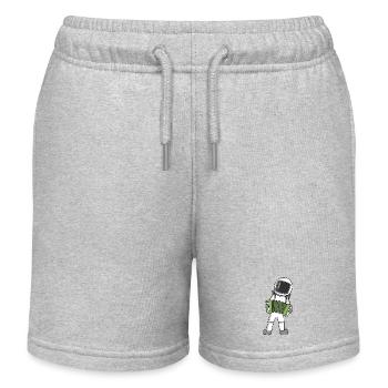 Astronaut - Kids Organic Sweat Shorts by Stanley/Stella - heather grey - Front