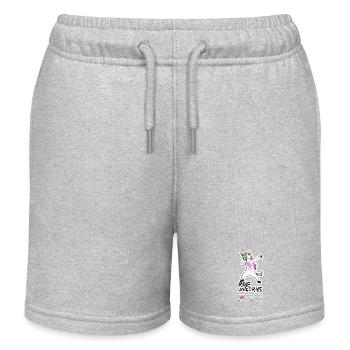 Rave Unicorns Fans - Short de jogging enfant bio Stanley/Stella - gris chiné - Devant