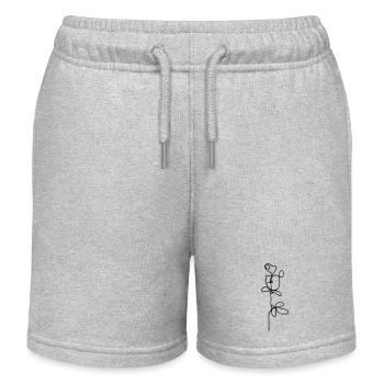 Flowerface - Kids Organic Sweat Shorts by Stanley/Stella - heather grey - Front