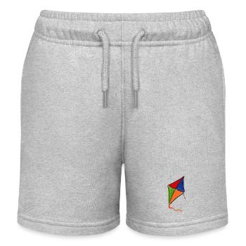 drachen kite - Kinder Organic Joggingshorts Mini Bolter von Stanley/Stella - Grau meliert - Vorne