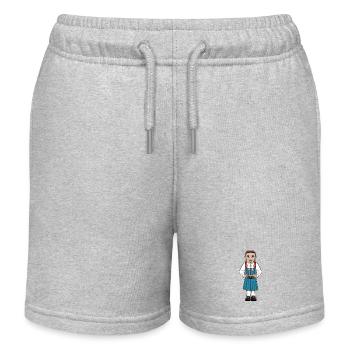 Bäcka costume people - Kids Organic Sweat Shorts by Stanley/Stella - heather grey - Front