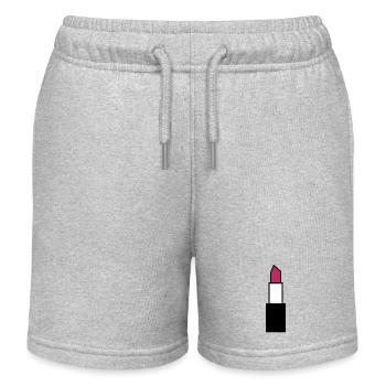 Rouge à lèvres Lèvres - Short de jogging enfant bio Stanley/Stella - gris chiné - Devant