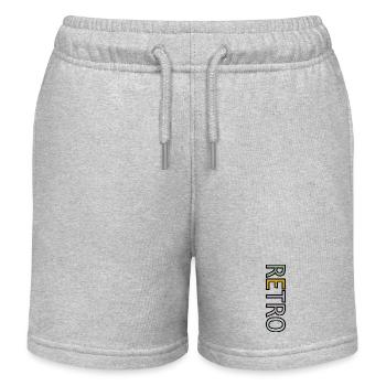 RÉTRO - Short de jogging enfant bio Stanley/Stella - gris chiné - Devant