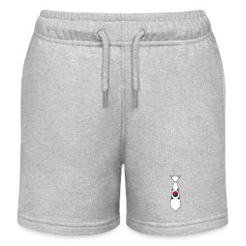 Corée du Sud - Short de jogging enfant bio Stanley/Stella - gris chiné - Devant