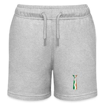 Cravate d’Irlande – Conception du drapeau - Short de jogging enfant bio Stanley/Stella - gris chiné - Devant