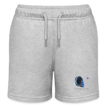 Durch den Kaninchenbau - Kinder Organic Joggingshorts Mini Bolter von Stanley/Stella - Grau meliert - Vorne