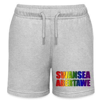 Swansea-Abertawe - Short de jogging enfant bio Stanley/Stella - gris chiné - Devant