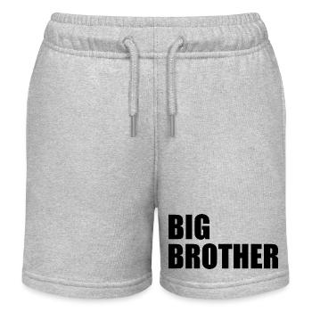 Big brother - Kinder Organic Joggingshorts Mini Bolter von Stanley/Stella - Grau meliert - Vorne