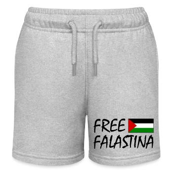 Free palestine - Kids Organic Sweat Shorts by Stanley/Stella - heather grey - Front