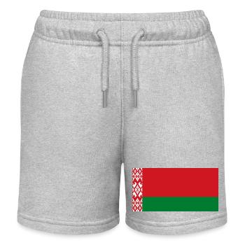 Belarus - Kinder Organic Joggingshorts Mini Bolter von Stanley/Stella - Grau meliert - Vorne