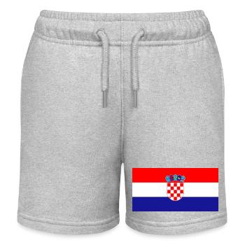 Croatia - Kids Organic Sweat Shorts by Stanley/Stella - heather grey - Front
