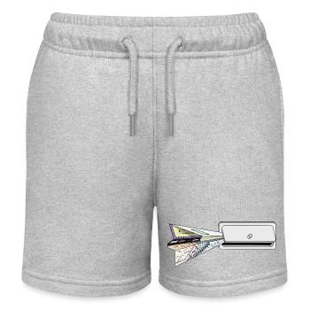 PLAN - Short de jogging enfant bio Stanley/Stella - gris chiné - Devant