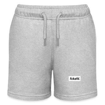 fckafd nein afd alternative deutschland demokratie - Kinder Organic Joggingshorts Mini Bolter von Stanley/Stella - Grau meliert - Vorne