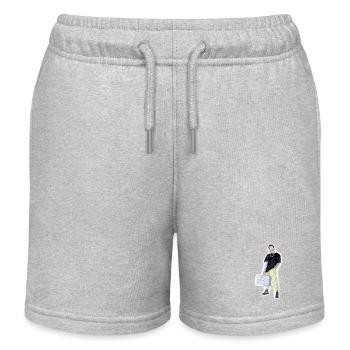 Hip-Hop / Musik / Tanzen / Musikbox / Rap / Flow - Kinder Organic Joggingshorts Mini Bolter von Stanley/Stella - Grau meliert - Vorne