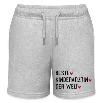 Kinderärztin - Kinder Organic Joggingshorts Mini Bolter von Stanley/Stella - Grau meliert - Vorne
