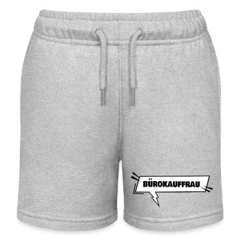 Buerokauffrau als Ausbildung - Kinder Organic Joggingshorts Mini Bolter von Stanley/Stella - Grau meliert - Vorne